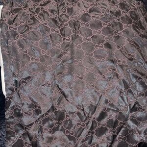 Gucci Dark Brown Monogram Trousers